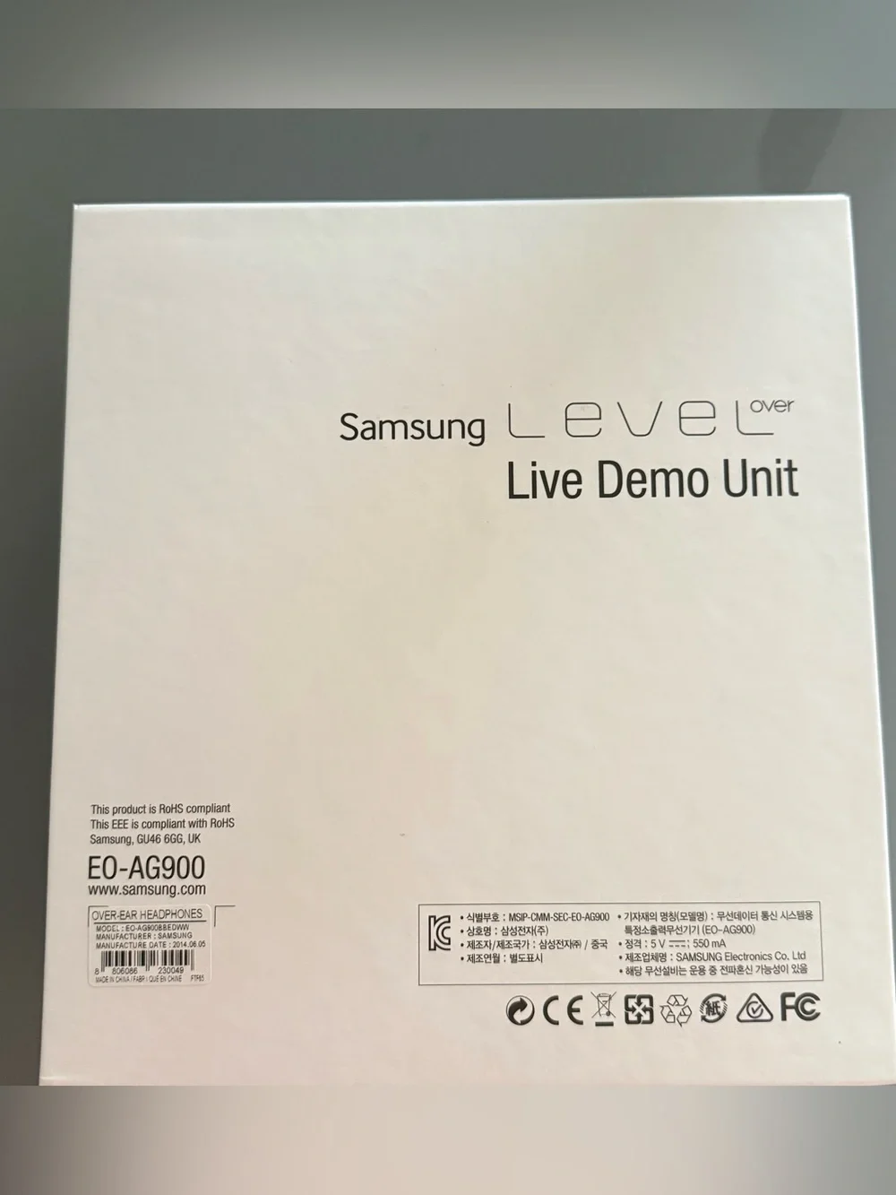SAMSUNG Level Over EO-AG900 Premium Bluetooth Over Ear Headphone Black OEM